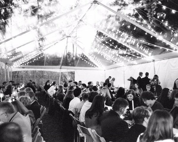 Additional tent erected adjacent to the Pavilion.